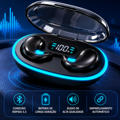 Fone X55 Pro Bluetooth À Prova D'água Com Cancelamento TWS sleep