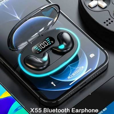 Fone X55 Pro Bluetooth À Prova D'água Com Cancelamento TWS sleep